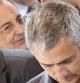 José Mourinho, junto a Florentino Pérez