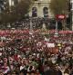 Masiva manifestación en la calle Alcalá de Madrid