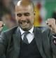 Pep Guardiola, entrenador del Barcelona, celebra el primer gol de su equipo al Getafe marcado por el chileno Alexis Sánchez