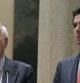 Los ministros de Asuntos Exteriores, José Manuel García-Margallo y de Industria, José Manuel Soria, durante la comparecencia que han ofrecido esta noche, tras la decisión "arbitraria" de las autoridades argentinas de intervenir YPF.