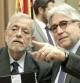 El Secretario de Estado de Administraciones Públicas, Antonio Beteta, y el diputado de CIU Josep Sánchez-Llibre