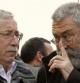 El secretario general de UGT, Cándido Méndez, conversa con el secretario general de CCOO, Ignacio Fernández Toxo, durante la manifestación del Primero de Mayo convocada hoy, 1 de mayo de 2012, por los sindicatos bajo el lema "Trabajo, dignidad, derechos. Quieren acabar con todo"