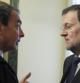 El jefe del Ejecutivo, Mariano Rajoy, conversa con José Luis Rodríguez Zapatero, consejero vitalicio del Consejo de Estado.