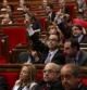 Imagen del Parlament en el momento de la votación de la ley de estabildad presupuestaria catalana