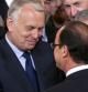 Jean-Marc Ayrault saluda a François Hollande