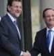 François Hollande recibe a Mariano Rajoy en el Elíseo