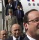 François Hollande llega al aeropuerto de Kabul