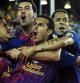 Pedro Rodríguez celebra con sus compañeros un segundo gol