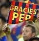 Los aficionados del Barça agradecen a Pep Guardiola su exitoso paso por el banquillo del Camp Nou