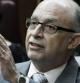 El ministro de Hacienda, Cristóbal Montoro, durante su intervención en la sesión de control al Gobierno.