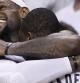 LeBron James de los Miami Heat celebra el título de campeones de la NBA