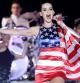 La cantante Katy Perry durante un concierto en el Brooklyn 9A Pier, dando inicio a la Semana de la flota de Nueva York, el 23 de mayo de 2012.