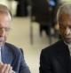 El enviado especial conjunto de la ONU y la Liga Árabe para Siria, Kofi Annan, conversa con el ministro ruso de Exteriores, Sergei Lavrov, durante la "cumbre" ministerial del llamado Grupo de Acción para Siria