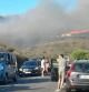 Muchas personas se han visto sorprendidas por el fuego cuando circulaban en sus vehículos cerca de Portbou