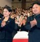 Kim Jong Un y su esposa Ri Sol Ju.