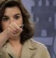 La vicepresidenta del Gobierno, Soraya Sáenz de Santamaría, durante la rueda de prensa tras el Consejo de Ministros