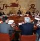 Reunión del Consejo Ejecutivo del gobierno catalán en el Palau de la Generalitat