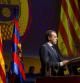 Rosell, durante su discurso en el Congreso de Peñas