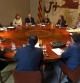 Aspecto de la reunión mantenida por el Govern, presidida por Artur Mas, en el Palau de la Generalitat, primera tras las vacaciones estivales