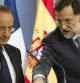 Mariano Rajoy, junto al presidente de la República Francesa, François Hollande