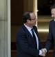 El presidente español, Mariano Rajoy y su homólogo francés, Francois Hollande, en el Palacio de la Moncloa, este agosto