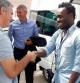 Mourinho dio la bienvenida a Essien, que acaba de llegar cedido al Real Madrid