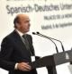 El ministro de Economía, Luis de Guindos, interviene hoy en la inauguración del encuentro hispano-alemán de empresarios que se celebra en el Palacio de la Moncloa.