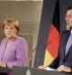 El presidente del Gobierno, Mariano Rajoy, y la canciller alemana, Angela Merkel, durante la rueda de prensa que ofrecieron tras reunirse para analizar la situación económica de la eurozona