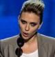 La actriz Scarlett Johansson habla hoy, jueves 6 de septiembre de 2012, en la clausura de la convención del partido Demócrata en el Time Warner Cable Arena de Charlotte (EEUU)