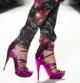 Detalle de unos zapatos de la colección de Nicole Miller en la Semana de la Moda de Nueva York