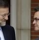 Mariano Rajoy y Artur Mas, momentos antes de la reunión en la Moncloa