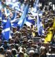 La manifestación que se ha celebrado en Edimburgo a favor de la independencia de Escocia ha congregado unas 5.000 personas