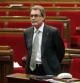 El presidente de la Generalitat, Artur Mas, en el hemiciclo del Parlament de Catalunya.
