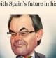 Captura del Financial Times: Catalan with Spain¿s future in his hands