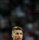 Sergio Ramos, durante la primera parte del Real Madrid-Deportivo del domingo.