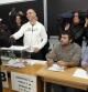 El candidato a lehendakari por el PNV, Iñigo Urkullu, tras votar en un colegio electoral de Durango(Bizkaia) en el día que se celebran las elecciones al Parlamento Vasco