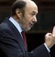 Alfredo Pérez Rubalcaba, durante su intervención en el Congreso en el debte de los presupuestos de 2013