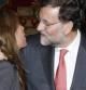 El presidente del Gobierno, Mariano Rajoy, saluda a la líder del PP en Catalunya y candidata a la presidencia de la Generalitat, Alicia Sánchez Camacho.