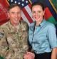 David Petraeus y Paula Broadwell en una foto del 2011 sacada del Flickr de la International Security Assistance Force
