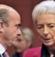El ministro de Economía Luis de Guindos y la directora del Fondo Monetario Internacional, Christine Lagarde.