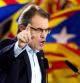 El presidente de la Generalitat, Artur Mas, durante el mitin en Vic