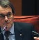 Artur Mas, durante su comparecencia ante la Diputación Permanente del Parlament.