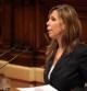 Alicia Sánchez-Camacho (PPC) durante su intervención en el pleno de investidura, en el Parlament de Catalunya