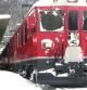 Imagen del Bernina Express, declarado Patrimonio de la Humanidad por la Unesco