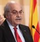 Andreu Mas-Colell durante la rueda de prensa posterior a una reunión del Consell Executiu