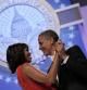 Obama y la Primera Dama, Michelle, en el baile de inauguración de mandato.
