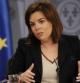 La vicepresidenta del Gobierno, Soraya Sáenz de Santamaría, durante una rueda de prensa ofrecida tras la reunión del Consejo de Ministros.