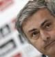 El entrenador del Real Madrid, José Mourinho, durante la rueda de prensa en la Ciudad deportiva de Valdebebas, después del entrenamiento realizado por el equipo de cara al partido de vuelta de semifinales de Copa del Rey, mañana frente al FC Barcelona