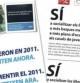 Folletos repartidos por la oposición sobre los libros de texto