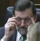 El presidente del Gobierno, Mariano Rajoy, durante el pleno del Congreso.